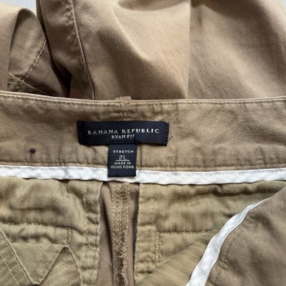 Banana Republic Ryan 2 Long Low Rise Boot Cut Pant Straight Chino Khaki 2L Y2K - Picture 13 of 14